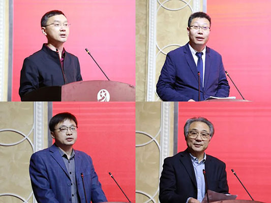 王道义、陈新长、方玉杰、马亚围绕“追求务实学风”议题发言