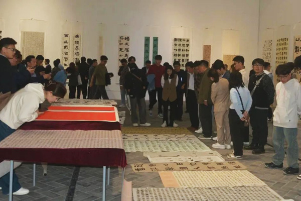 当代书法名家走进济宁书法公益教学活动